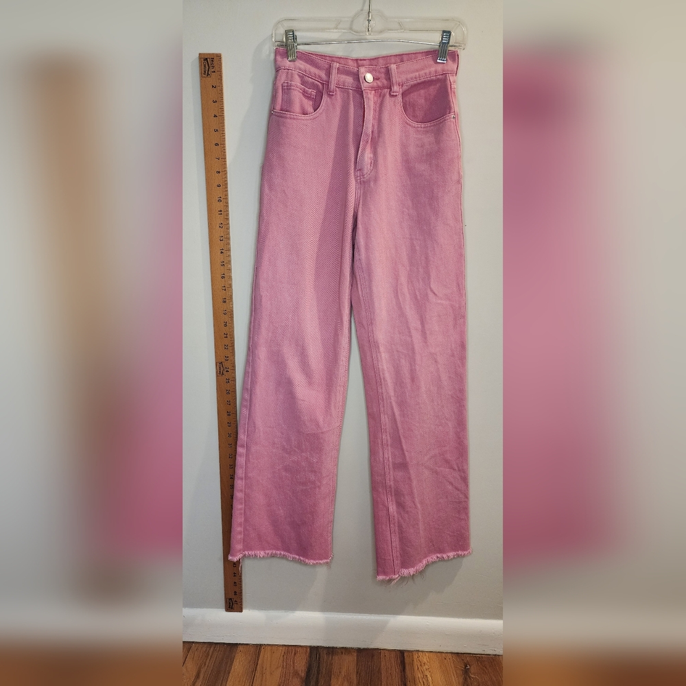 SHEIN Pink Straight Leg Women's Jeans